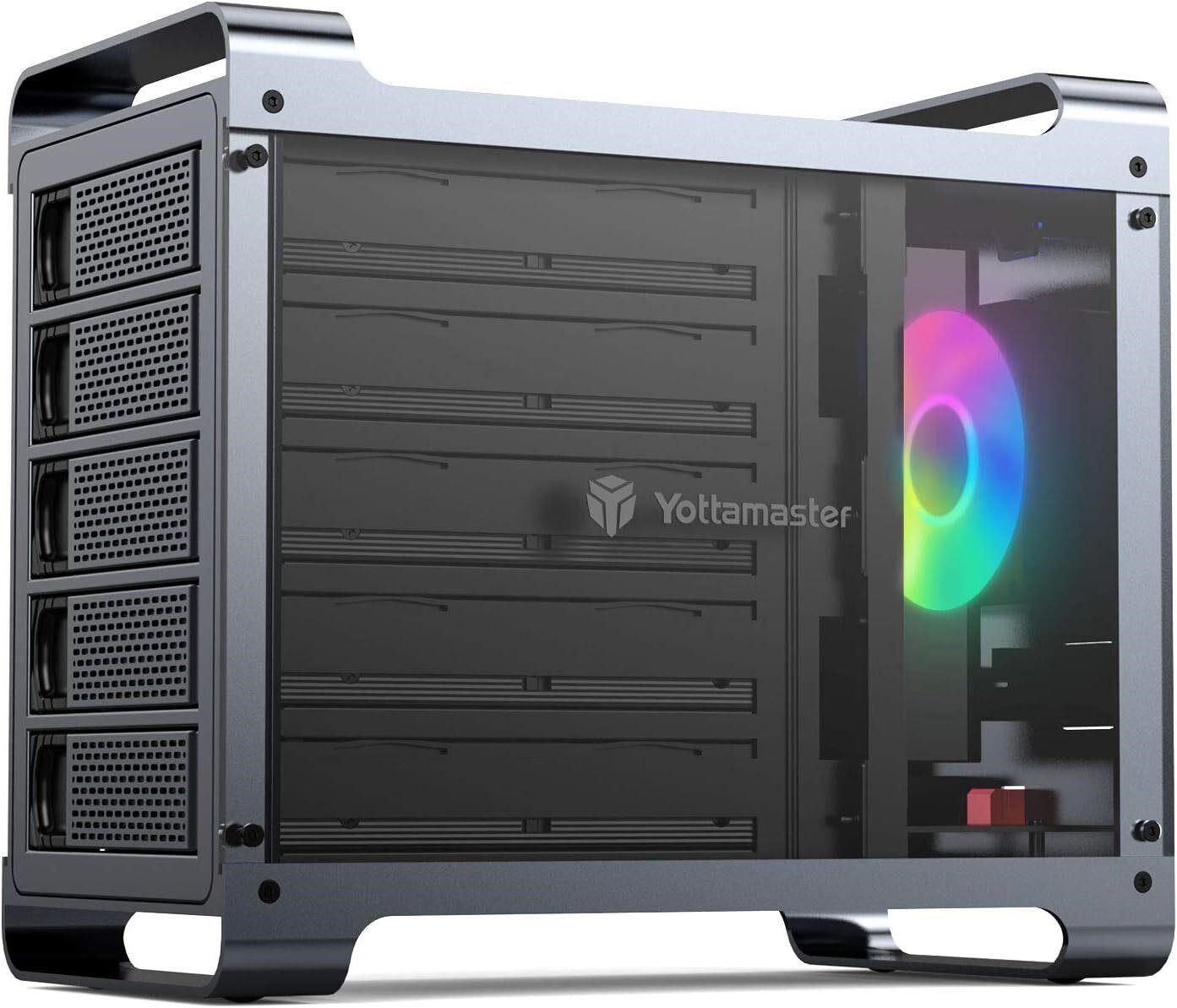 Yottamaster 5 Bay RAID Hard Drive Enclosure  Alumi