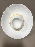 Vtg Treasure Craft Ceramic Hat Chip & Dip Bowl
