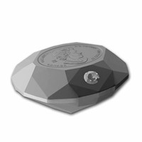 2023 3 Oz Silver $50 Black Label Oval Diamond