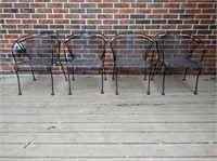 Black Iron Patio Chairs