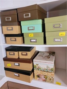 14 ASSORTED FILE BOXES
