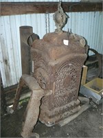 Antique cast iron wood stove