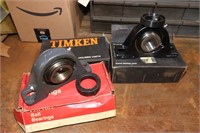 3 Housed Bearings - New