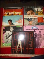Vintage Elvis Presley Vinyl Record Albums - 7pc
