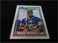 Manny Ramirez signed ROOKIE baseball card COA