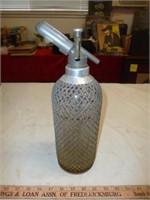 Vintage Sparklets Glass & Steel Seltzer Bottle
