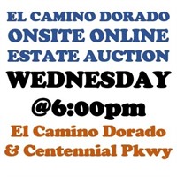 WELCOME TO OUR WED. @6pm ONLINE PUBLIC AUCTION