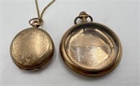 Gold Plate Pocket Watch Cases