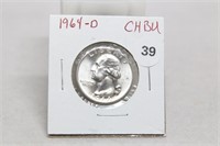 1964-D Choice BU Washington Quarter