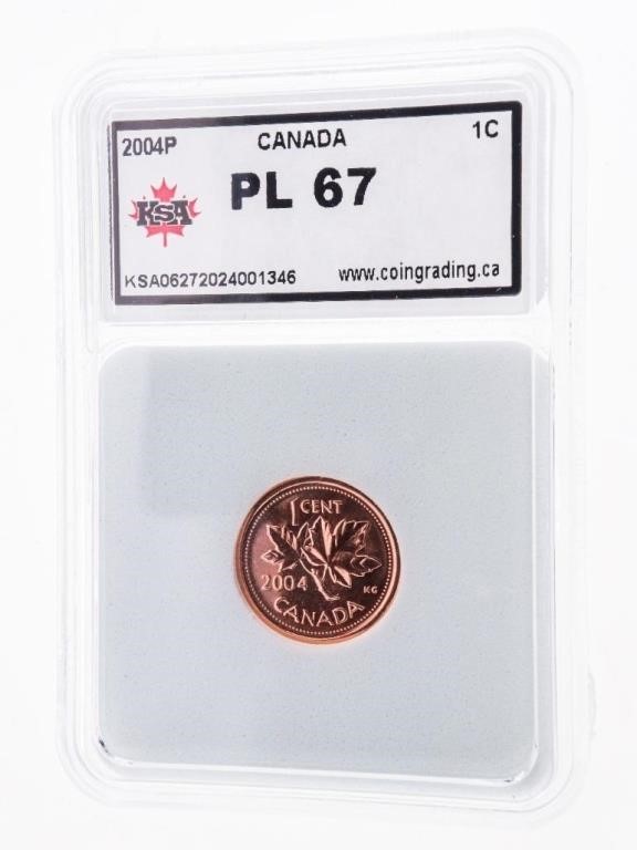 Canada 2004P One Cent PL67 - KSA