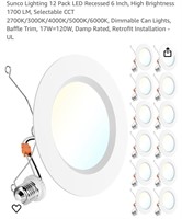 Sunco Lighting 12 Pack LED