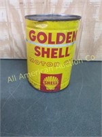 GOLDEN SHELL MOTOR OIL 1QT METAL CAN