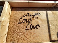 Live Love Laugh metal wall decor cursive