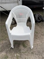 Set of four outdoor patio chairs