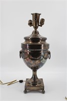 Silver Plated Urn Form Table Lamp