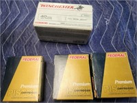 P - WINCHESTER & FEDERAL 40 S&W FMJ AMMO (A42)