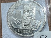 1958 Cdn Silver Dollar- British Columbia