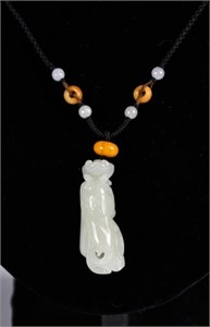 A White Jade Carved Pendant