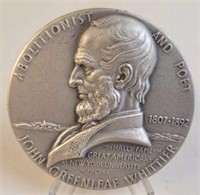 John GreenleafWhittier Great American Silver Medal
