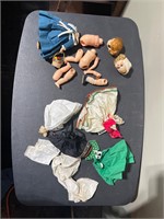 Doll parts & clothes