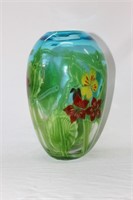Large Art Glass Vase,