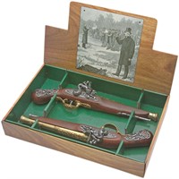 British Colonial Dueling Flintlock Pistol Set