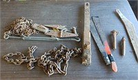 Tow chain, misc. chains, hinges, hitch,