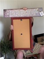 WOOD DREAM SIGN AND FRAME