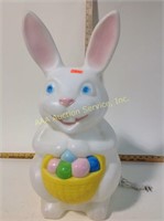 Blow mold plastic Easter bunny
