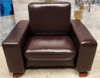 502 - LEATHER STRESSLESS EASY CHAIR