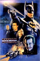 Autograph Batman 1989 Poster