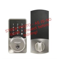 Defiant Square Satin Nickel Smart Wi-Fi Deadbolt