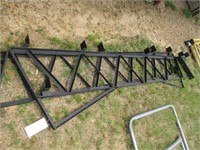 1433) Black 20' pole barn truss