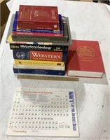 11 books & periodic table of the elements