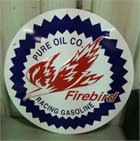 Metal Pure Oil Co. Firebird sign