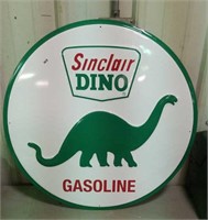 Metal Sinclair Dino Gasoline sign