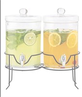 2 Pack Drink Dispenser with Stand Beverage