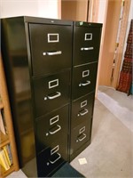 2 4-Drawer Filing Cabinets