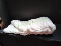 Premium Chunky Knit Blanket White Throw