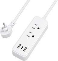 NEW Compact Power Strip w/6FT Extension Cord