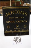 Vintage Metal J & P Coats Display(R1)