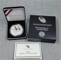 2011 Sept. 11th silver coin. 1 oz.