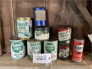 Quaker State Oil Cans