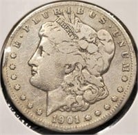 1901-S Morgan $1 Silver Dollar Coin