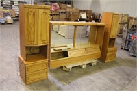 Queen Size Head Board & 2 Side Cabinets