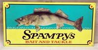 Spampys Bait and Tackle metal advertising