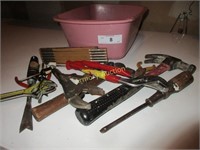 Small hand tools, hammer, vice grip, pliers,