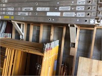 4 Werner Aluminum scaffolding planks. 4