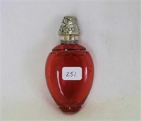 Cranberry 3 3/4" scent bottle