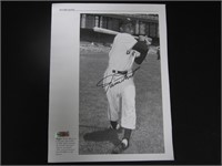WILLIE MAYS SIGNED PAGE GIANTS HERITAGE COA